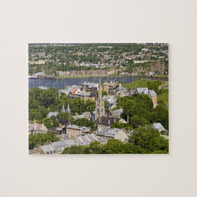 Puzzle Québec, Québec, Canada. Vue plongeante sur la (Horizontal)
