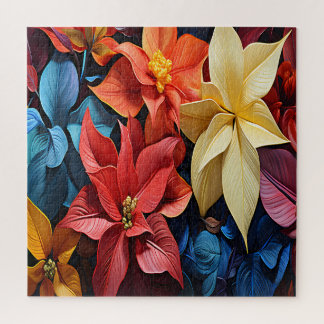 Puzzle Quebra-Cabeça (Puzzle) Flores Natalinas
