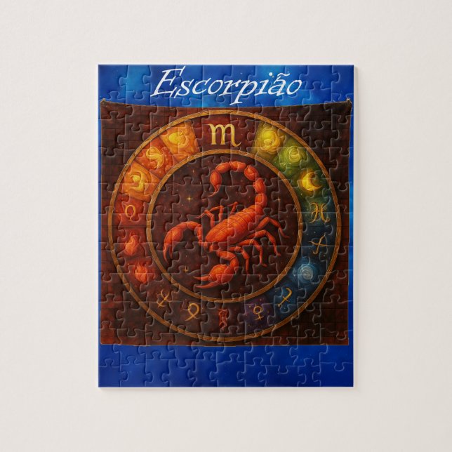 Puzzle Quebra-Cabeça (Puzzle) Signo de Escorpião (Vertical)