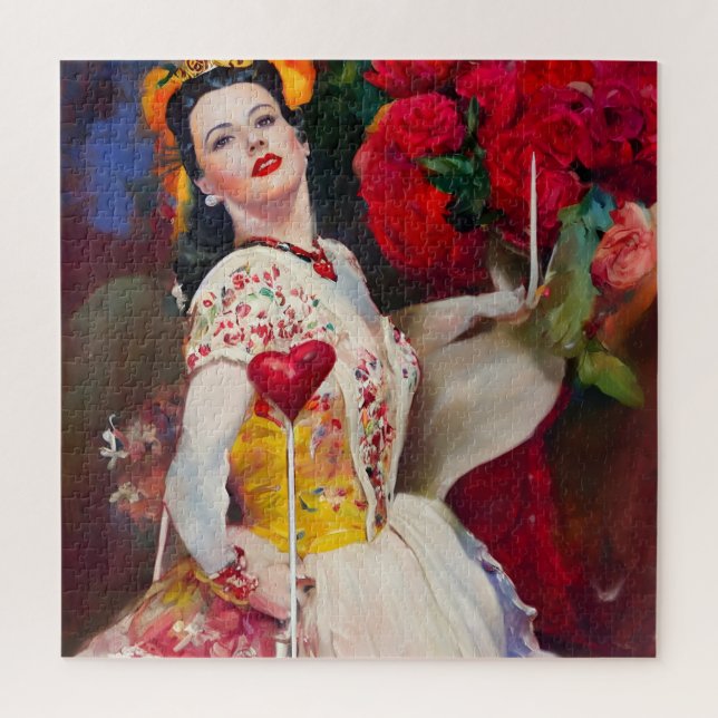 Puzzle Queen of Hearts AI Génération de peinture (Vertical)