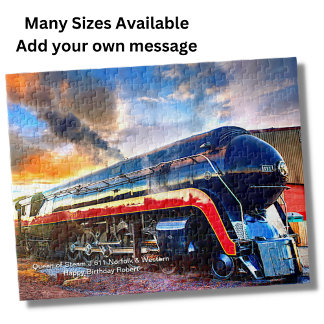 Puzzle Queen of Steam J611 Norfolk Western Locomotive Jig