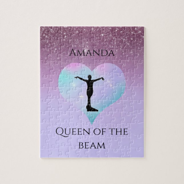 Puzzle Queen Of The Beam Gymnastique Purple Ombre Parties (Vertical)