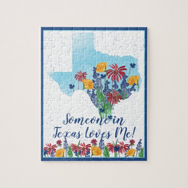 Puzzle Quelqu'un au Texas m'aime (Vertical)