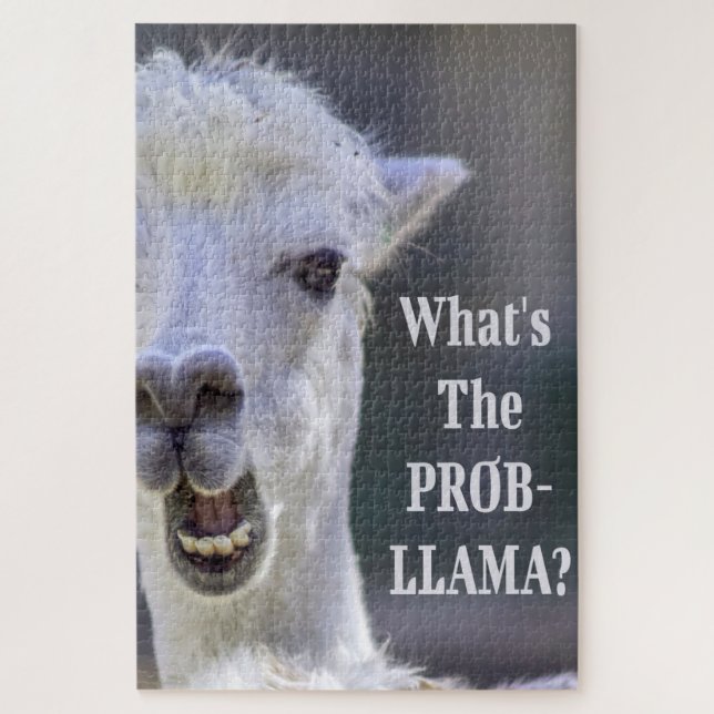 Puzzle Qu'est-ce que le Prob-Llama ? Jote Drôle LLAMA (Vertical)