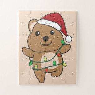 Puzzle Quokka Christmas Winter Animaux Quokkas Jigsaw Puz