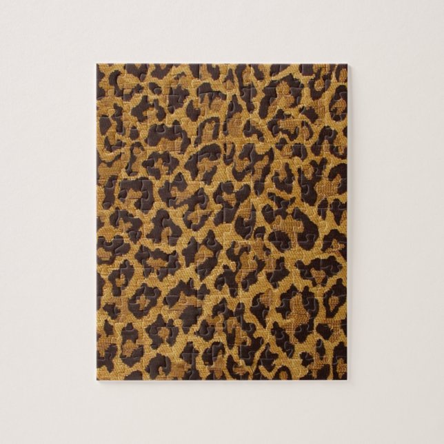 Puzzle RAB Rockabilly Empreinte de léopard Brown Gold (Vertical)
