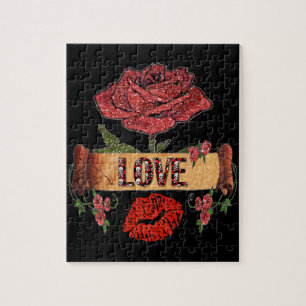 Puzzle RAB Rockabilly Roses, Love & Lipstick