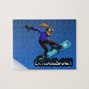 Puzzle Rabbit et snowboard