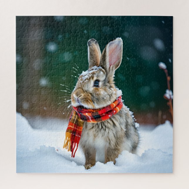 Puzzle Rabbit hiver (Vertical)