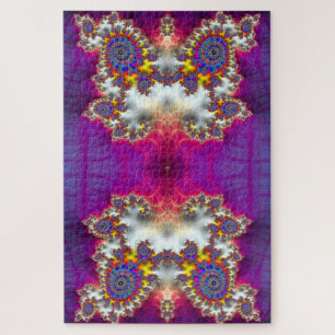 Puzzle Radio Fractal Holographic Psychedelic Owl Abstract