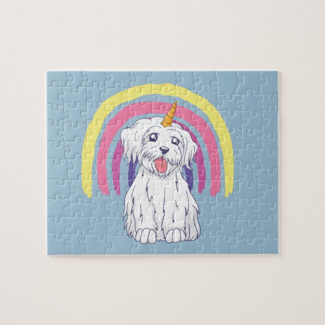Puzzle Rainbow Dogicorn (Horizontal)