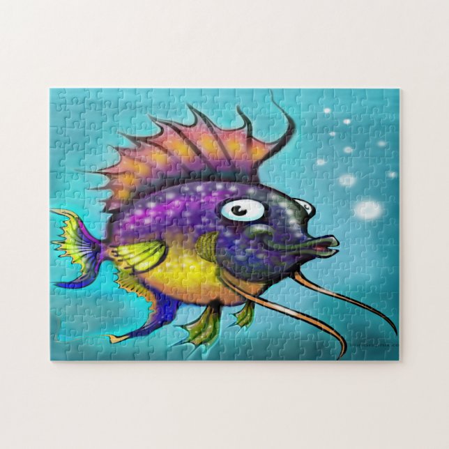 Puzzle Rainbow Fish (Horizontal)