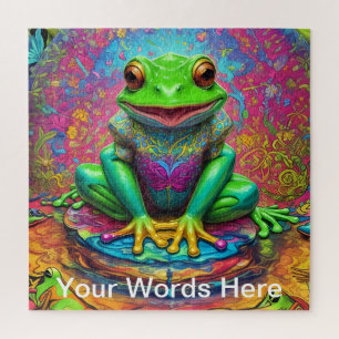 Puzzle Rainbow Garden Neon Psychedelic Nature