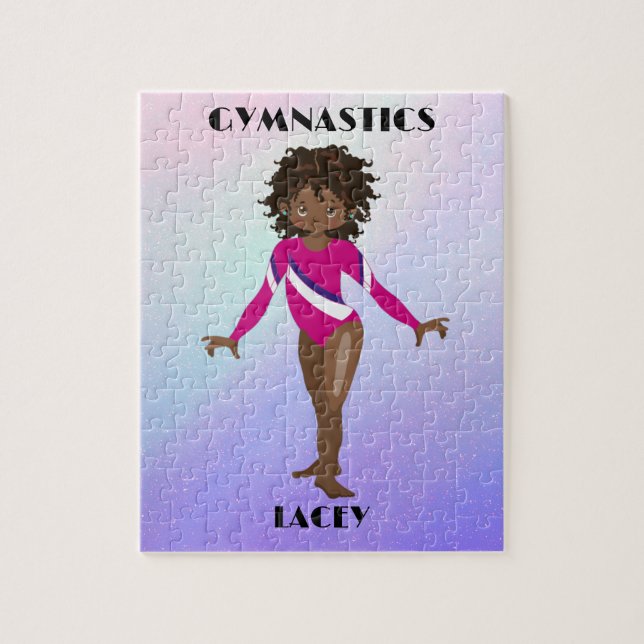 Puzzle RAINBOW GYMNASTICS GYMNAST PUZLE Personnalisé (Vertical)