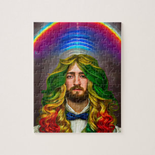 Puzzle Rainbow Hair Man Of Love Imaginaire surréaliste LG
