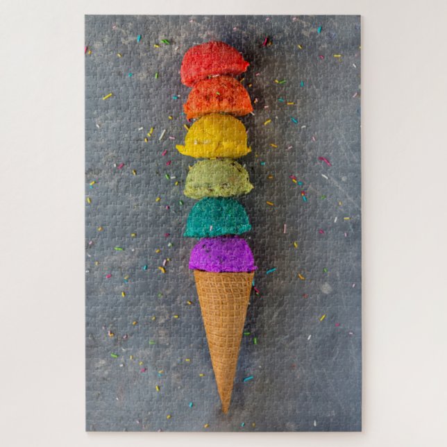 Puzzle Rainbow Summer Glace Treat (Vertical)