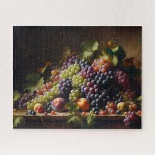 Puzzle Raisins et fruits Peinture à vie morte