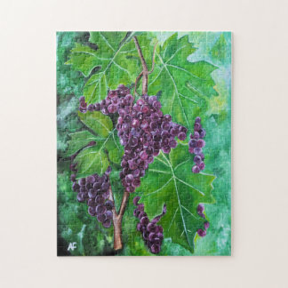 Puzzle Raisins sur une vigne d'août par Alfred Fox