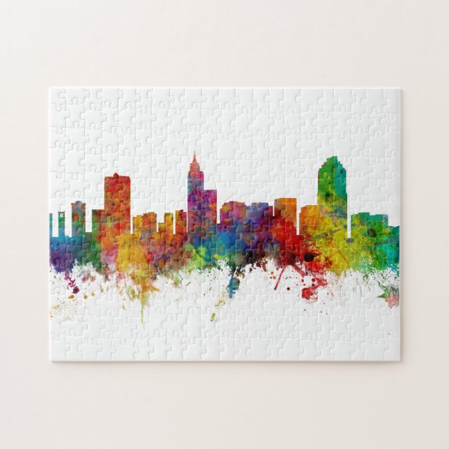 Puzzle Raleigh North Carolina Skyline (Horizontal)