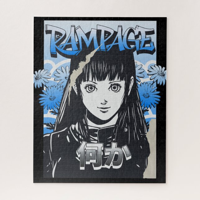 Puzzle Rampage en fleur : Ombres sous le ciel qu'il évoqu (Vertical)