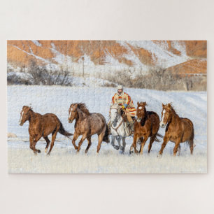 Puzzle Ranch de chevaux Hideout, wrangler et chevaux