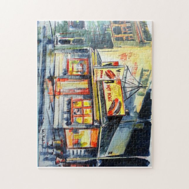 Puzzle Ranch d'un rouge ardent Chicago. L'Illinois (Vertical)