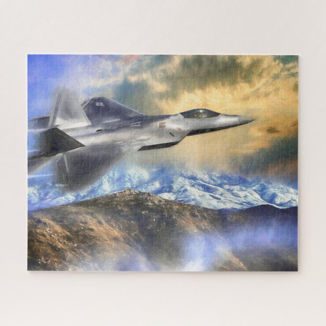 PUZZLE RAPTEURS SUR LE JET AMÉRICAIN F22 (Horizontal)
