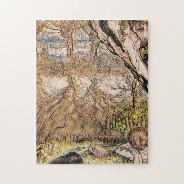 Puzzle Rat Et Mole Pique-Nique - Arthur Rackham (Vertical)