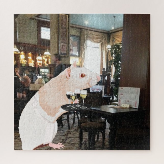 Puzzle Rat Waiter surréaliste (Vertical)