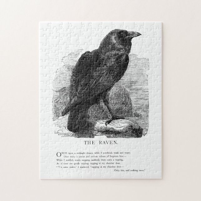 Puzzle Raven par Edgar Allen Poe (Vertical)