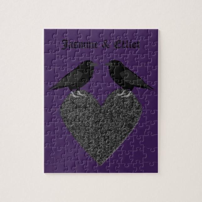 Puzzle Ravens gothiques et Black Heart Custom (Vertical)