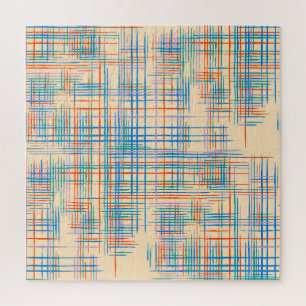 Puzzle rayures Abstraites, tapis de gazon ethnique coloré