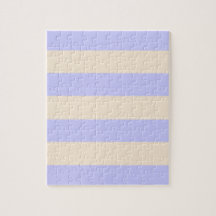 Rayures blanc antique et bleu lavande