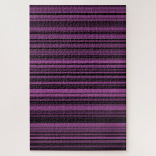 Puzzle Rayures noires violettes abstraites