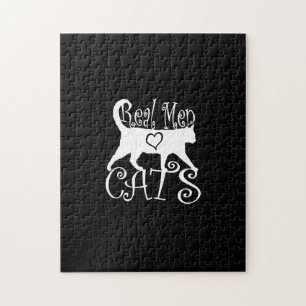Puzzle Real Men Love Cats in Style