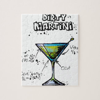 Puzzle Recette sale de cocktail de Martini
