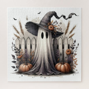 Puzzle Récolte à la chèvre - Une scène d'Halloween fantas