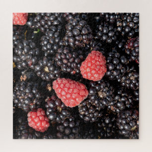 Puzzle Récolte de mûres et de framboises 