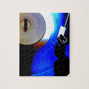 Puzzle Record Playing Music Lover