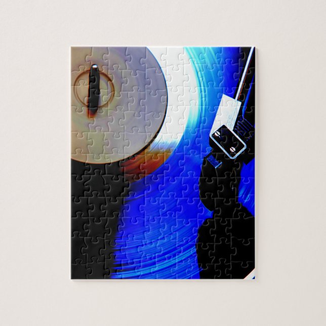 Puzzle Record Playing Music Lover (Vertical)
