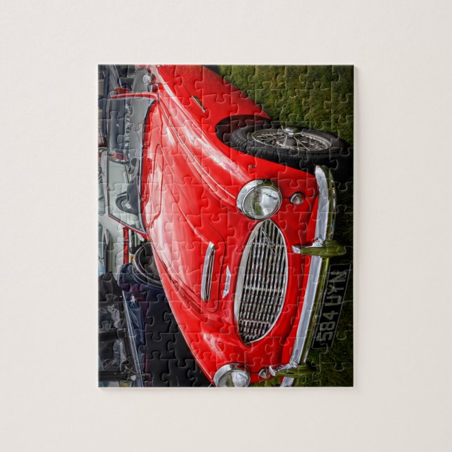 Puzzle Red Austin Healey 3000 voiture classique (Vertical)