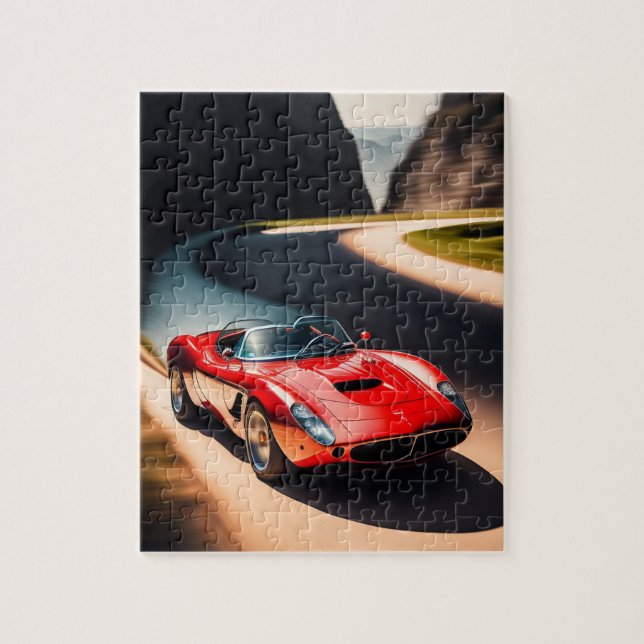 Puzzle Red Barchetta (Vertical)