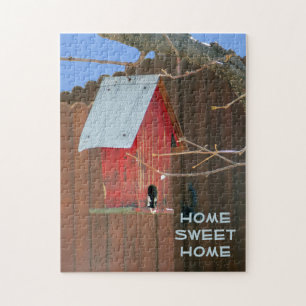 Puzzle Red Birdhouse
