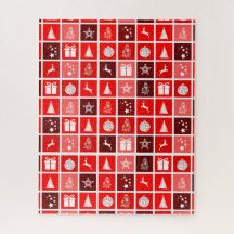 Red Christmas Holiday Cute Tree Reinder