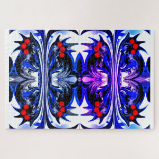 Puzzle Red lights festive art