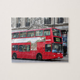 Puzzle Red London Double Decker Bus, Angleterre