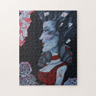 Puzzle Red Queen Of Hearts Alice Wonderland Imaginaire Ar