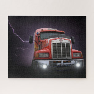 Puzzle Red Thunder KW Big Rig 18 Wheeler