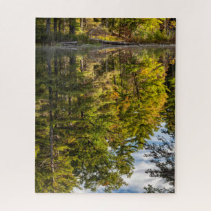 Puzzle Reflets dans l'étang Red Eagle   Montagnes Blanche