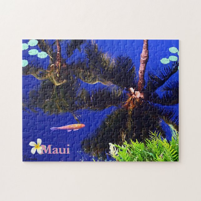 Puzzle Réflexion dans l'étang de Koi (Horizontal)